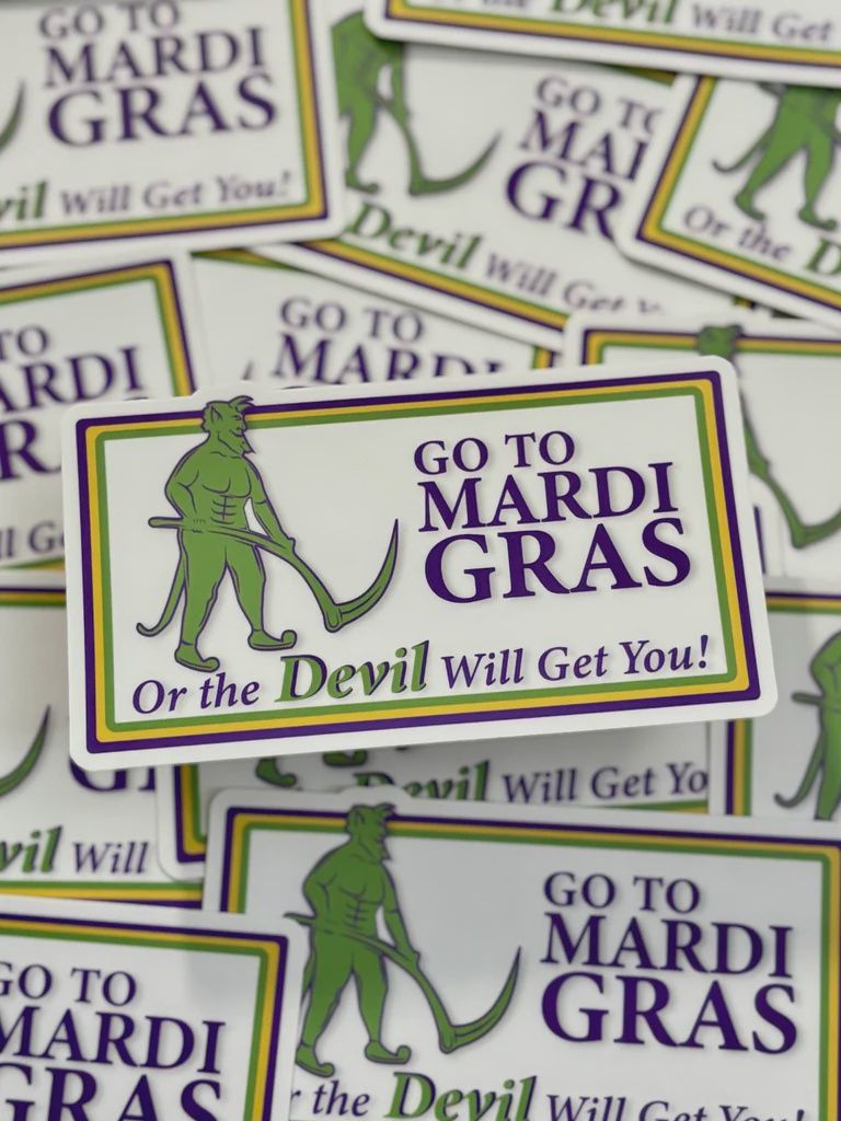 Go To Mardi Gras Sticker