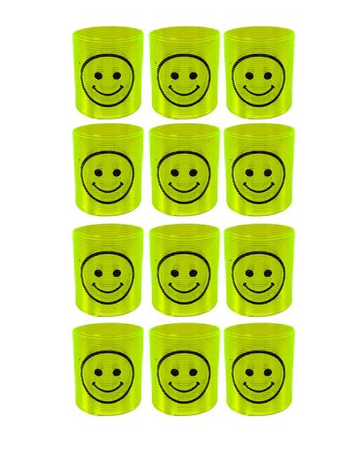 1.4" Yellow Smile Face Coil Spring (Dozen)