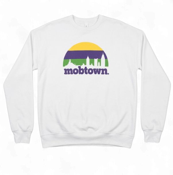 Mobtown® Skyline Mardi Gras Sweatshirt abc