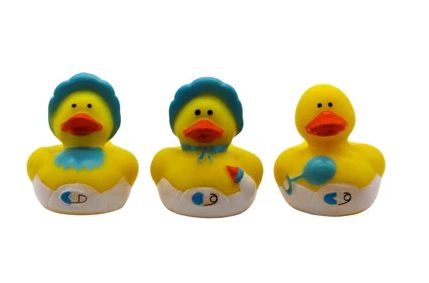 1.5" Baby Boy Rubber Ducks (Dozen)