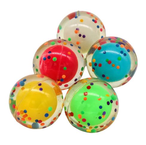 1.75" Light-Up Confetti Hi Bounce Ball (Each)