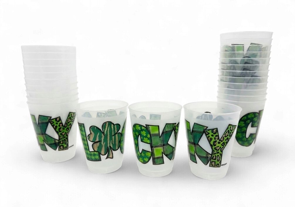 16oz "Lucky" Frost Flex Cup (Sleeve of 25)