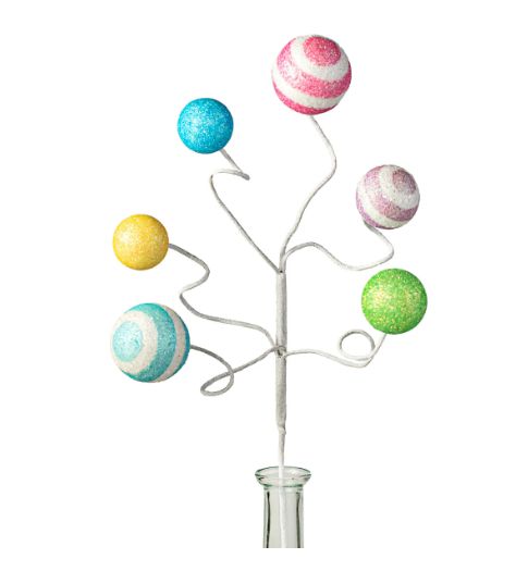 17" Stripe &amp; Solid Ball Pick Spray