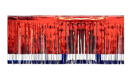 10' x 15" Red, White and Blue Fringe (Each)