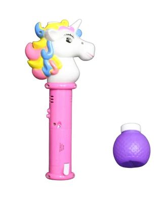 10" Unicorn Light Up Bubble Wand with Music (Each)
