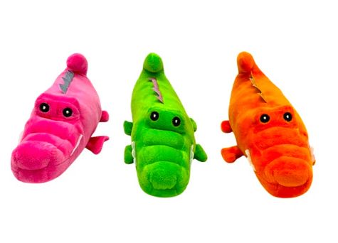 10" Plush Crocodile - Assorted Colors (Dozen)