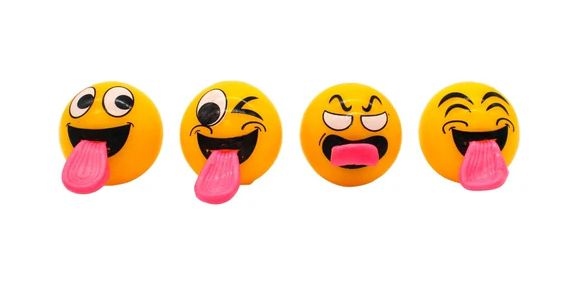 2.5" Emoji Bounce Ball - Assorted Styles (Each)