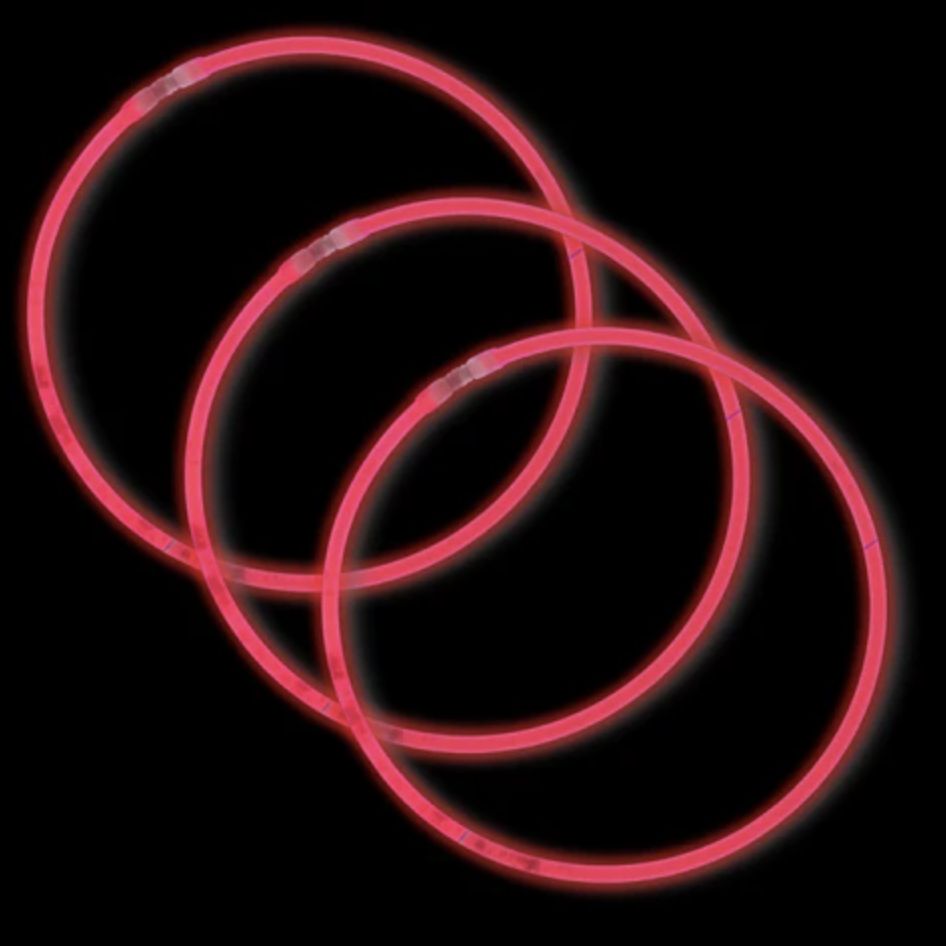 22" Red, White and Blue Glow Necklace (Tube/50 Pieces)