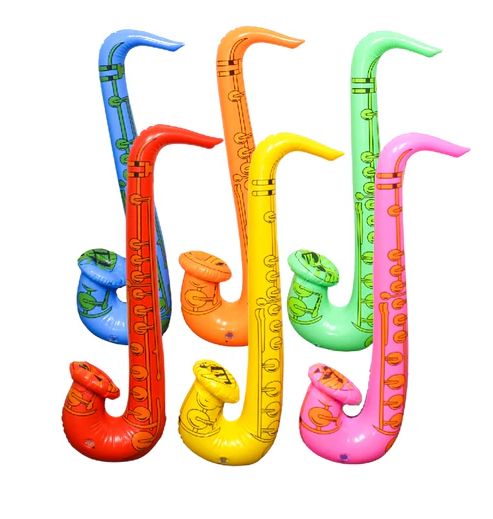 23.5" Inflatable Saxophone - Assorted Colors (Each)