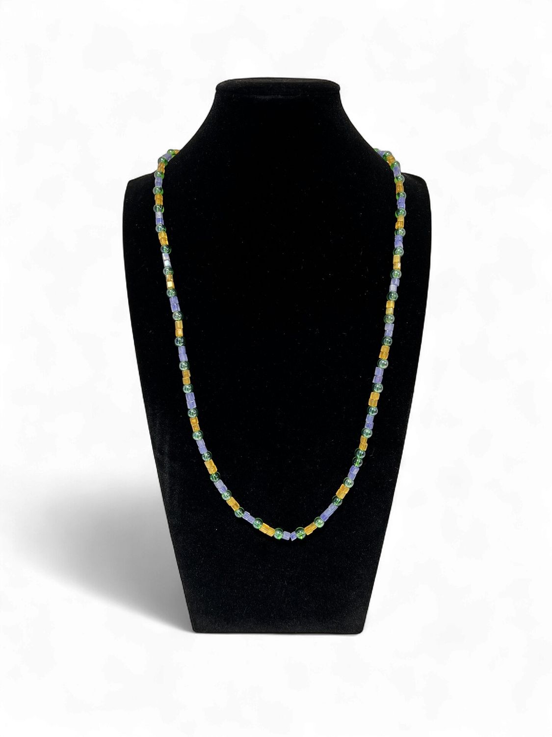 27" Multi Color Glass Bead Necklace (Dozen) GL355