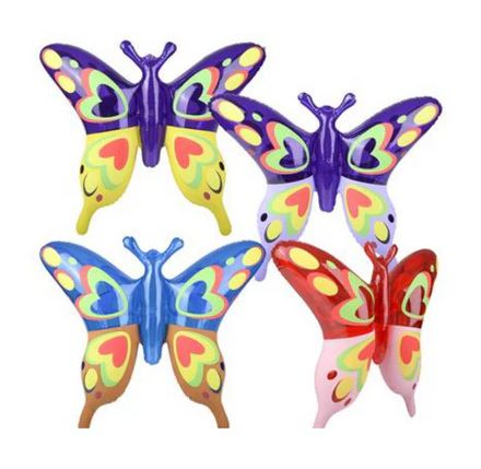 27" Transparent Inflatable Butterfly (Each)