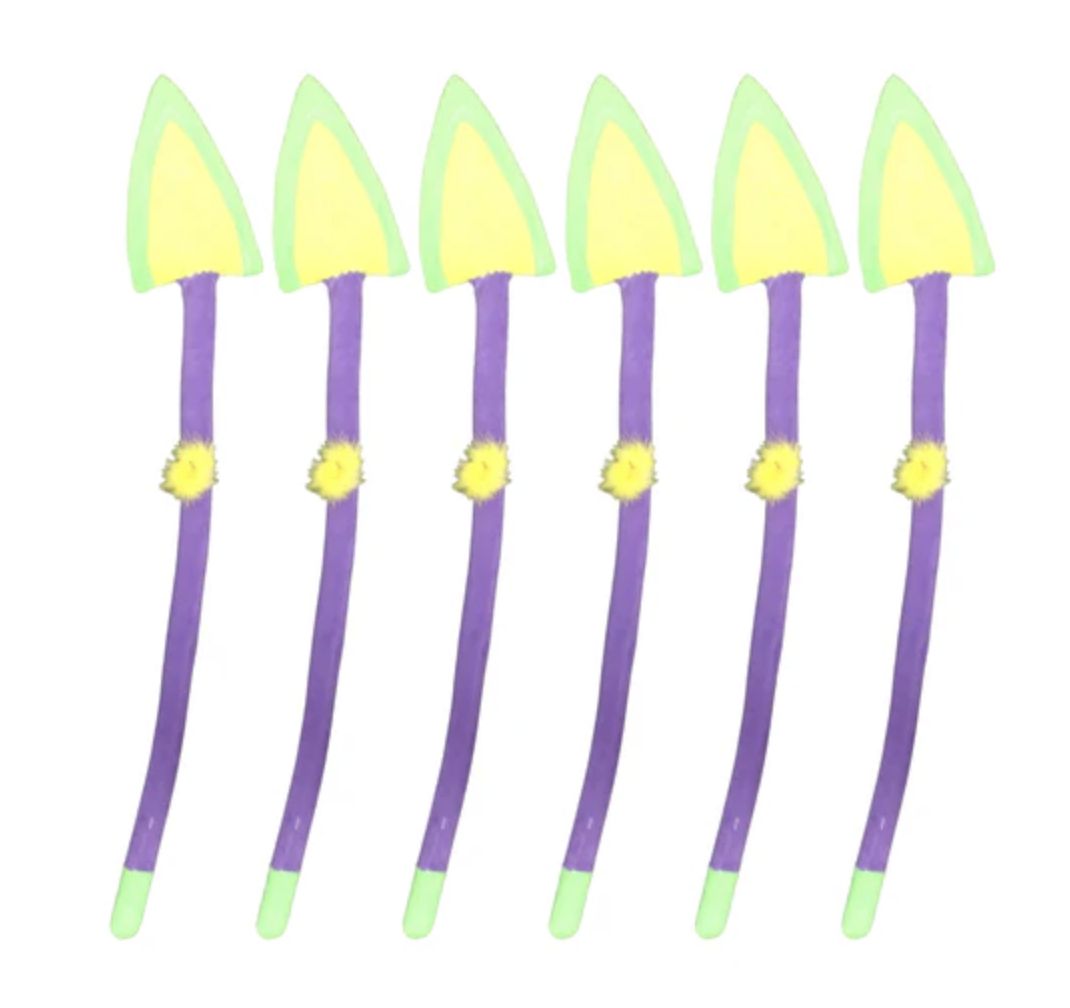 32" Mardi Gras Plush Spear (Pack of 6)
