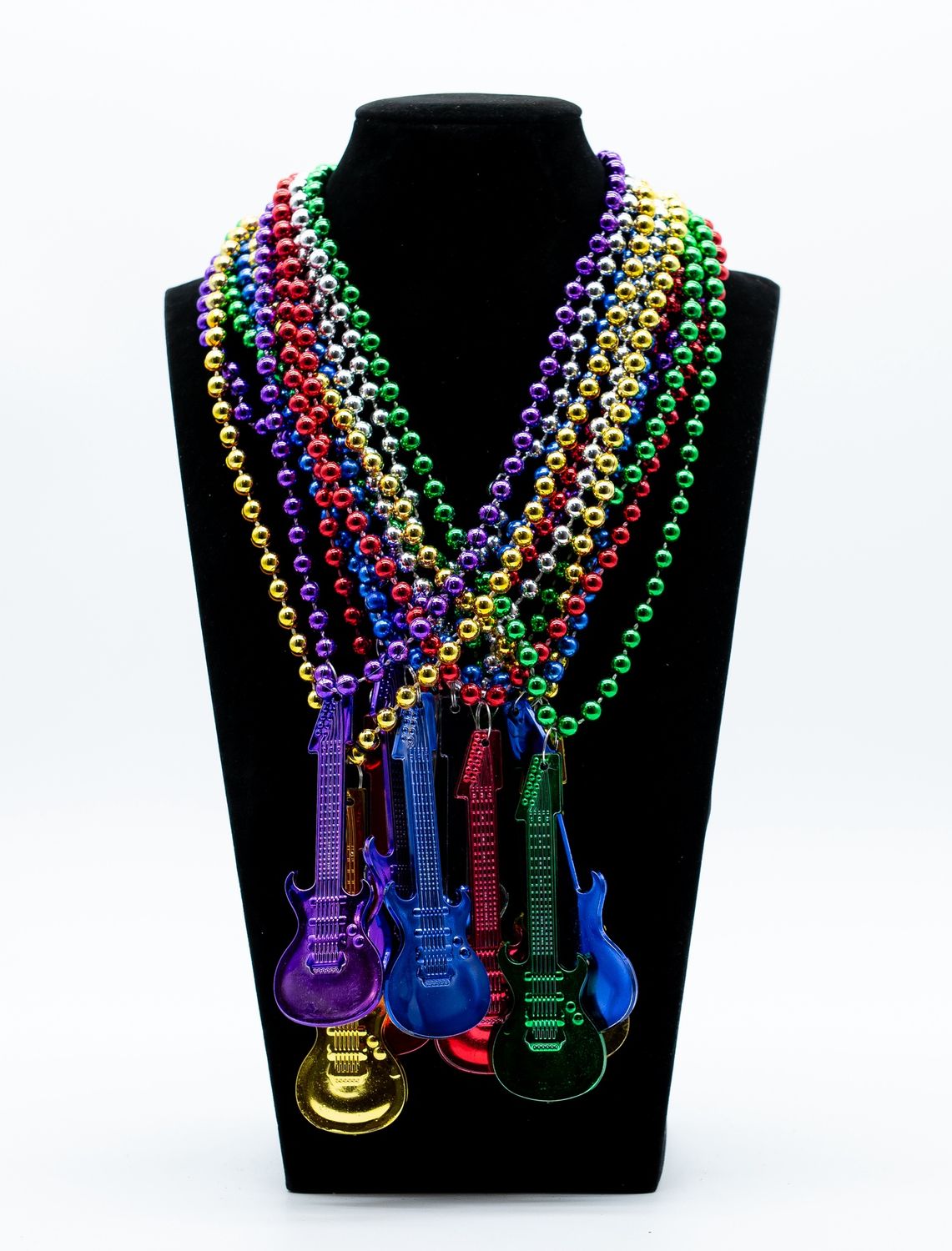 33" Guitar Necklace - Assorted Colors (Dozen)