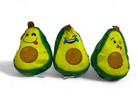 6" Plush Emoji Face Avocado - Assorted (Dozen)