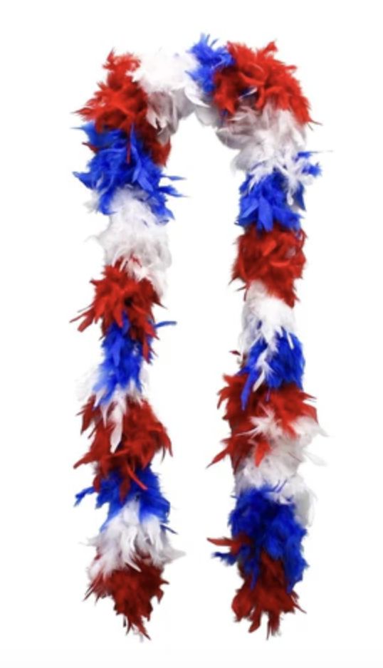 6' Red, White and Blue Sectional Boa (Each)