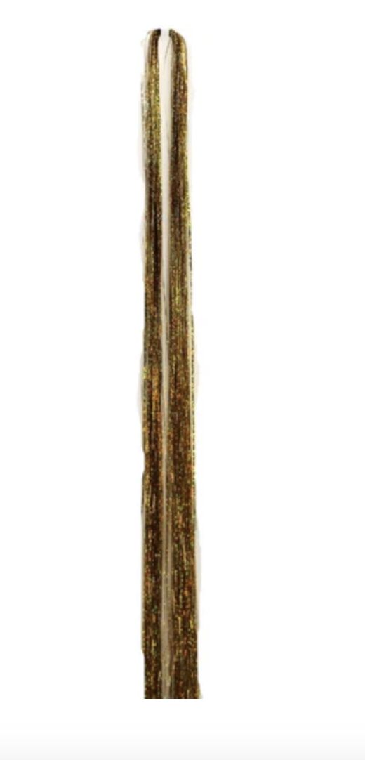 48" Gold Hair Tinsel Extensions (Each)