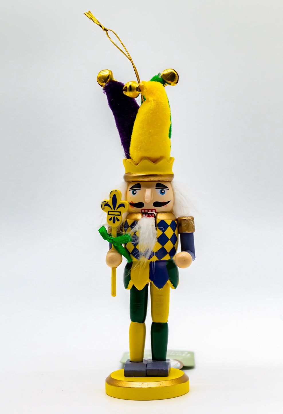 6" Mardi Gras Nutcracker Ornament (Each)