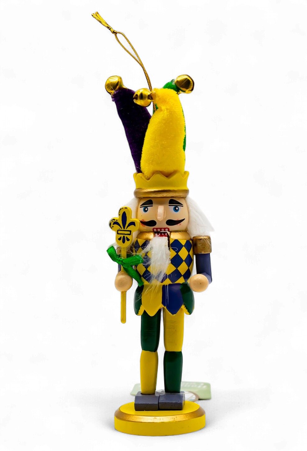 6" Mardi Gras Nutcracker Ornament (Each)