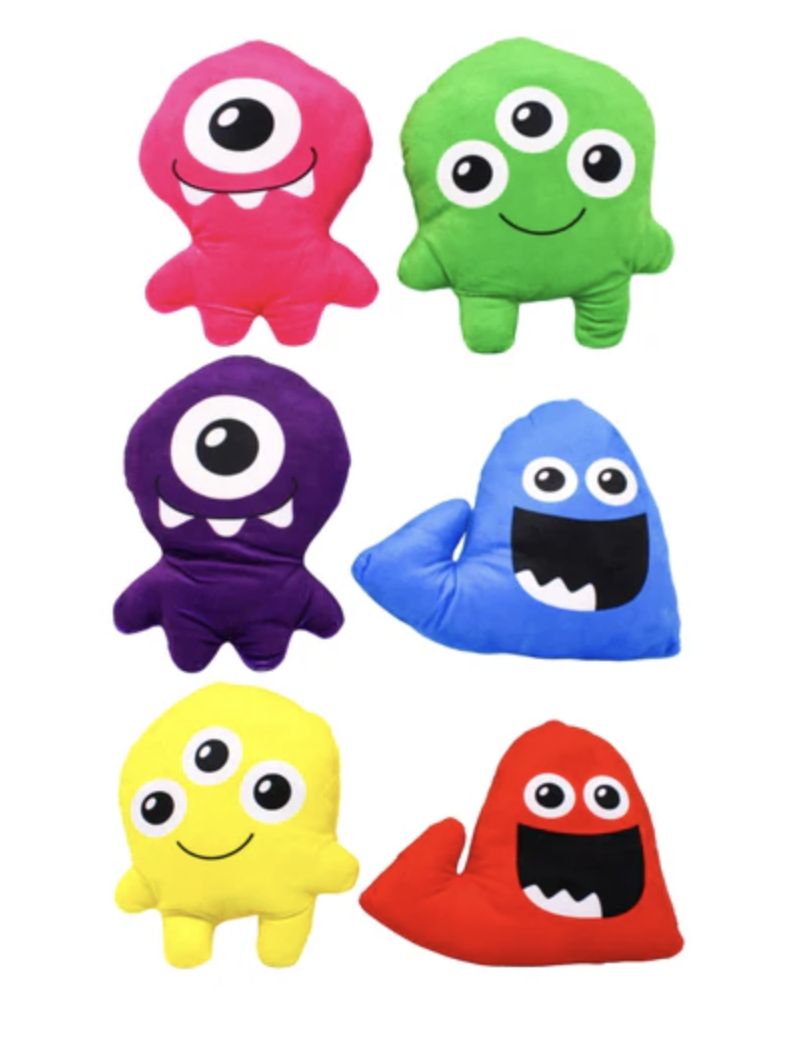 8" Plush Assorted Monsters (Dozen)