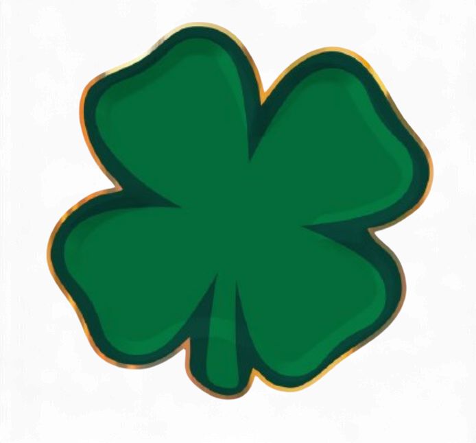 8" Shamrock Plate (Pack of 8)