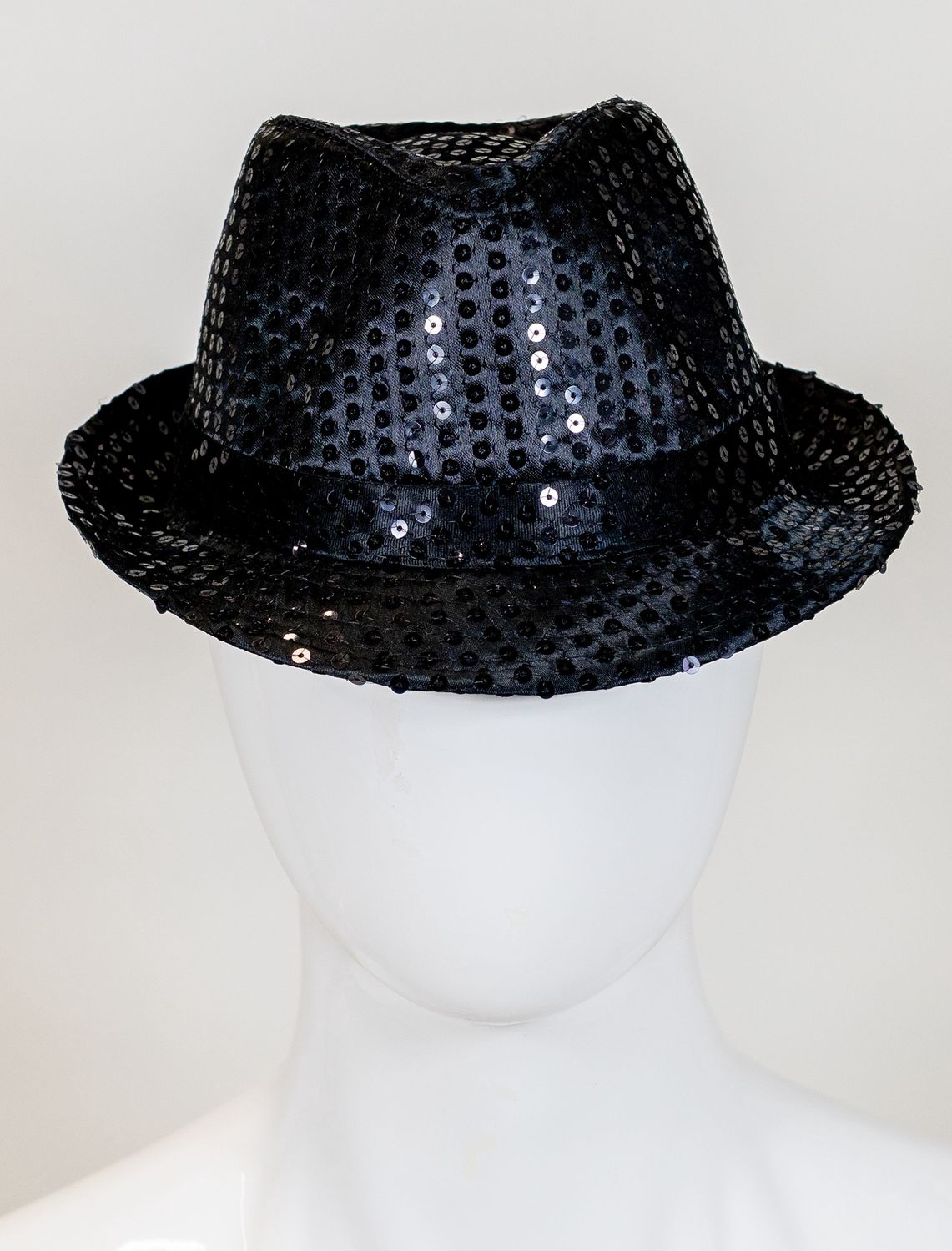 Black Sequin Fedora (Each)