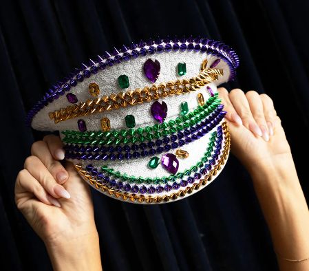 Conductor Hat - Purple, Green and Gold
