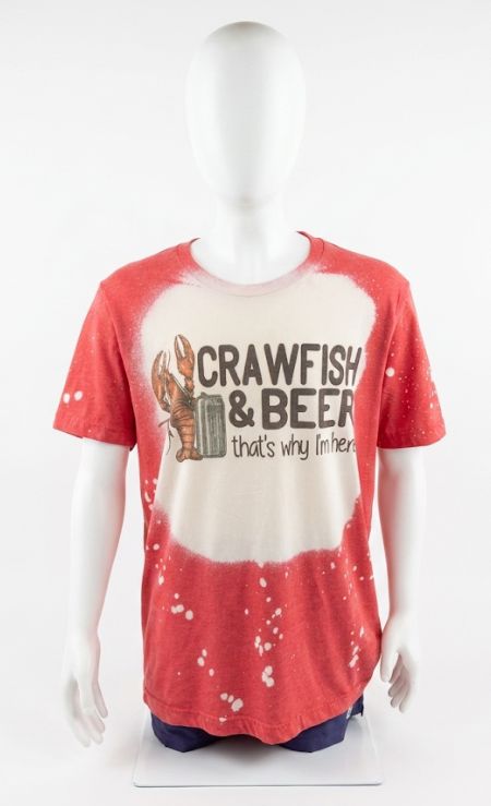 Crawfish &amp; Beer Tee-Red