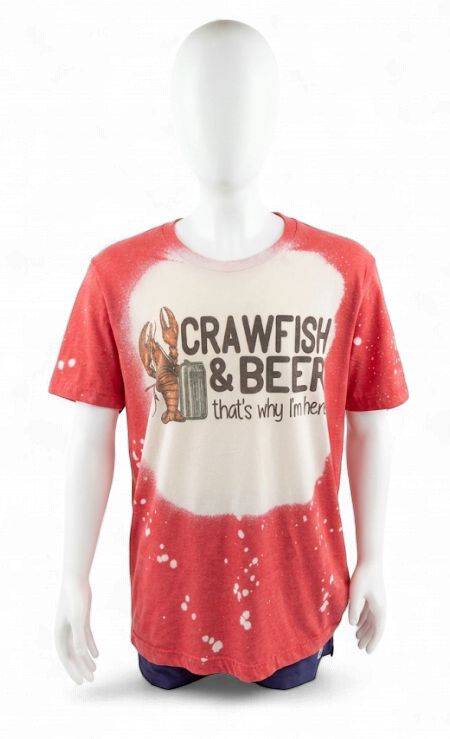 Crawfish &amp; Beer Tee-Red