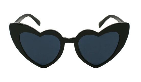 Black Heart Cat-Eye Sunglasses (Each)