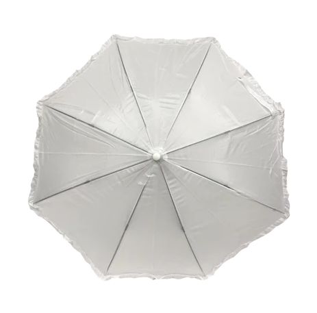 Blue Pearlized Umbrella with Ruffle 17.5" (Each)