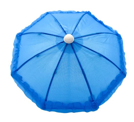 Blue Umbrella with Ruffle 5" (Each)