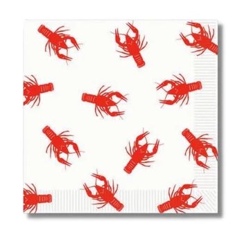 Crawfish 2-Ply Luncheon Napkin (Pack of 16)