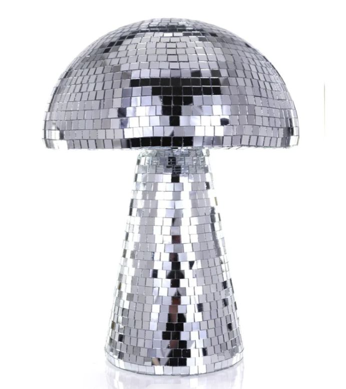 Disco Mushroom Small Silver