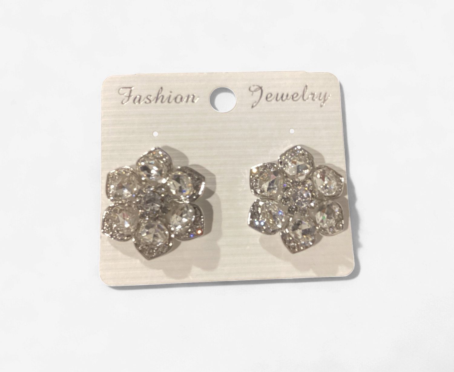 Earrings - Silver/White