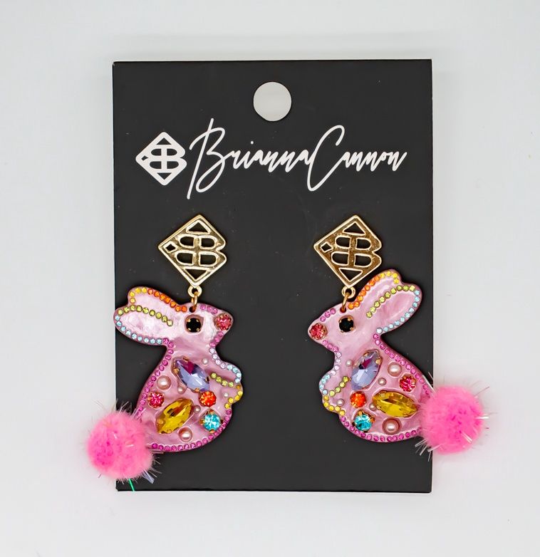 Easter 2022 - Pink Blingy Bunny Earrings