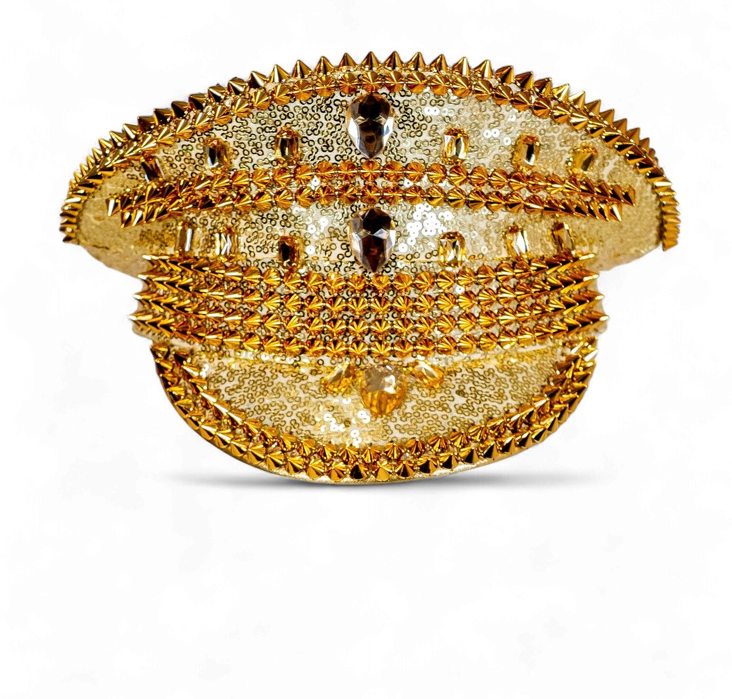 Gold Studded Captain Hat (Each)
