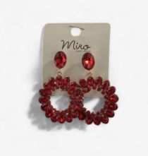 Earrings - Red Circle