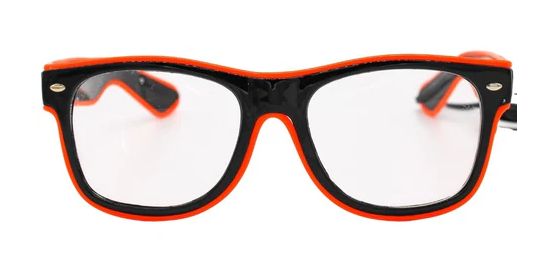 El Wire Orange Square Sunglasses (Each)