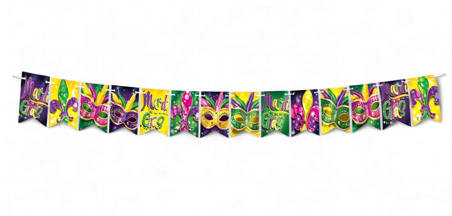 Foil Mardi Gras Streamer (Each)