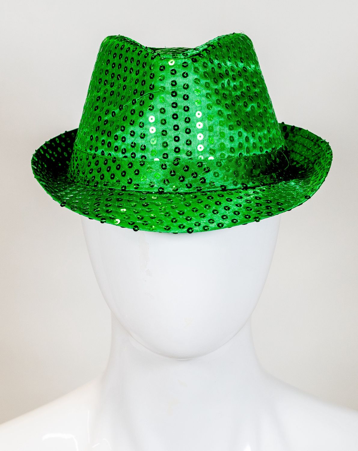 Green Sequin Fedora (Each)