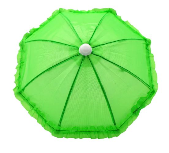 Green Umbrella with Ruffle 5" (Each)