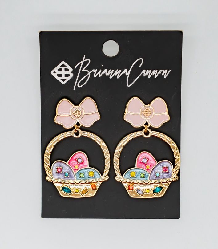 Easter 2022 - Blingy Basket Earrings with Bow