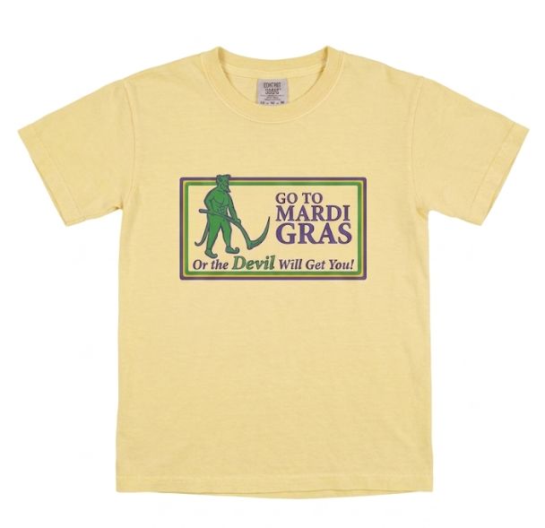 Go To Mardi Gras Youth Tee - Butter