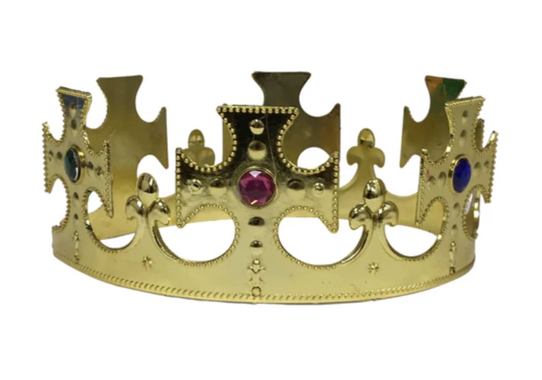 Gold Jeweled Crown (Each)