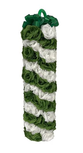 Green and White Flower Cane (180 Flowers)