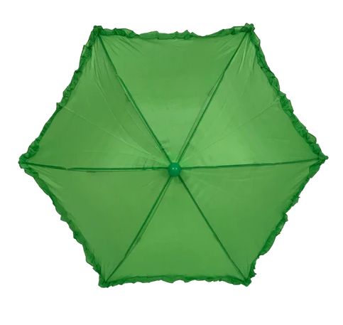 Green Umbrella with Ruffle 14.5" (Each)