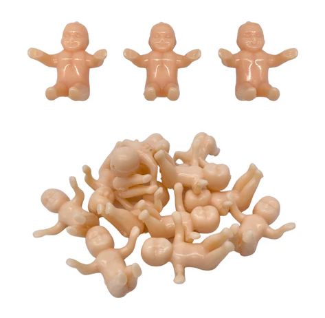 Large King Cake Baby 4cm - Peach (Dozen)