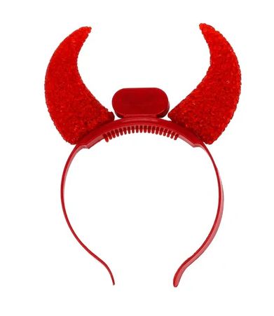 LED Red Horn Head Bopper (Each)