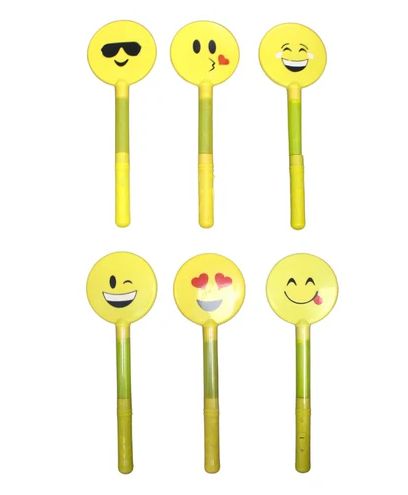 LED Emoji Wands with Assorted Faces single