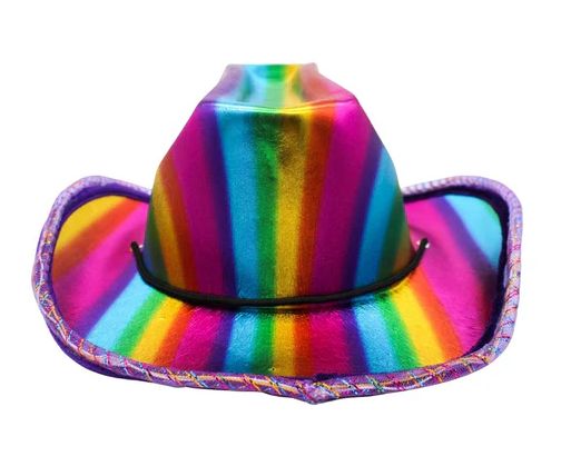 LED Rainbow Cowboy Hat (Each)
